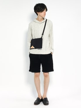 「MK MICHEL KLEIN HOMME （エムケーミッシェルクランオム）のアイテム（パンツ）」を使った、Morikawa Yoshinoriさん（メンズ・176cm）の夏コーディネート