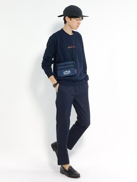 Morikawa Yoshinoriさん（メンズ・176cm）の秋コーディネート