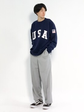 Morikawa Yoshinoriさん（メンズ・176cm）の秋コーディネート