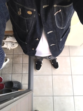 「STEVENSON OVERALL CO.（スティーブンソンオーバーオール）のアイテム（カバーオール）」を使った、100百式さん（メンズ・165cm）の秋コーディネート