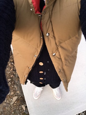 「Crescent Down Works（クレセントダウンワークス）のアイテム」を使った、100百式さん（メンズ・165cm）の冬コーディネート