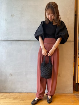 「KBF+（ケービーエフプラス）のアイテム」を使った、kitaarashi rikakoさん（レディース・158cm）の春コーディネート