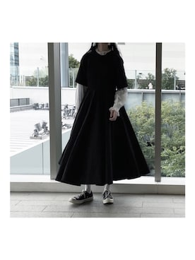 「白タイツ」｜Ayaさん（レディース・164cm・20代）の冬コーディネート