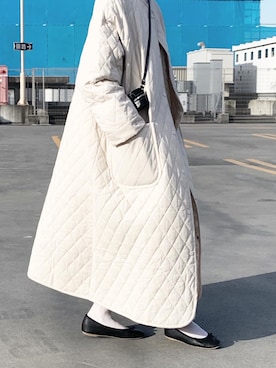 「Libra Cue（リブラ キュー）のアイテム（その他アウター）」を使った、Ayaさん（レディース・165cm）の冬コーディネート