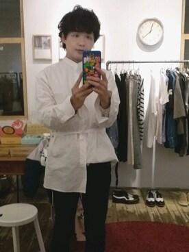 「zinif（ジニフ）のアイテム」を使った、James laurentさん（メンズ・176cm）の春コーディネート