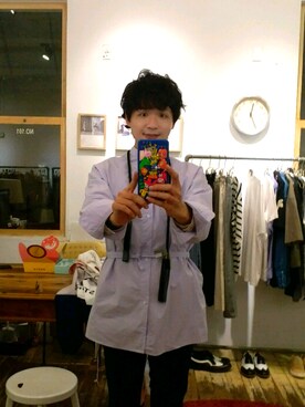 「zinif（ジニフ）のアイテム」を使った、James laurentさん（メンズ・176cm）の春コーディネート