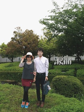 「zinif（ジニフ）のアイテム」を使った、James laurentさん（メンズ・176cm）の春コーディネート