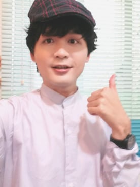 「H&M（エイチ・アンド・エム）のアイテム（ハンチング/ベレー帽）」を使った、James laurentさん（メンズ・176cm）の夏コーディネート