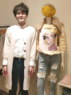 「zinif（ジニフ）のアイテム（トレンチコート）」を使った、James laurentさん（メンズ・176cm）の秋コーディネート