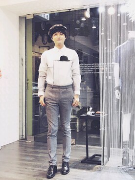 「zinif（ジニフ）のアイテム（トップス）」を使った、James laurentさん（メンズ・176cm）の夏コーディネート