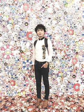 「zinif（ジニフ）のアイテム（トップス）」を使った、James laurentさん（メンズ・176cm）の夏コーディネート