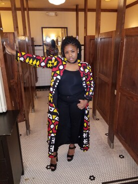 「RAINBOW（レインボー）のアイテム（トップス）」を使った、Monique さん（レディース・168cm）の夏コーディネート