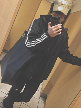 「MYne（マイン）のアイテム（キャップ）」を使った、kazuki nakaさん（メンズ・176cm）の冬コーディネート