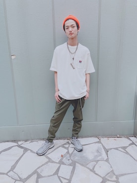 「kutir（クティール）のアイテム（ウォレットチェーン）」を使った、かづささん（メンズ・174cm）の夏コーディネート