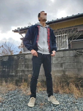 「アイテム（ブルゾン）」を使った、takegoodさん（メンズ・178cm・40代）の冬コーディネート
