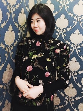 「H&M（エイチ・アンド・エム）のアイテム（その他トップス、その他）」を使った、ルキさん（レディース・166cm）の春コーディネート