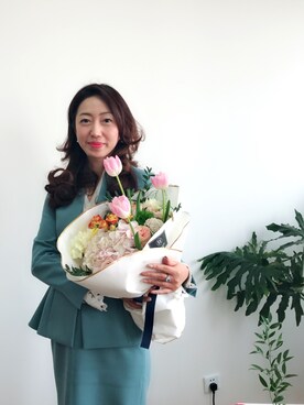 「FFのアイテム（その他雑貨、その他）」を使った、ルキさん（レディース・166cm）の春コーディネート