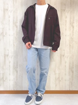 まっくろ🐕さん（メンズ・166cm）の春コーディネート