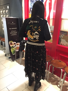 「GUILD PRIME（ギルドプライム）のアイテム（その他アウター）」を使った、みるもさん（レディース・155cm）の春コーディネート