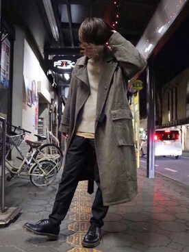 「いいね返し」｜「アイテム（その他アウター）」を使った、kotaさん（メンズ・173cm）の冬コーディネート
