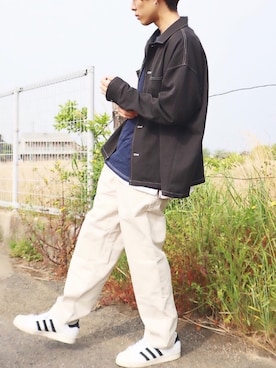 「アイテム（ピアス（片耳用））」を使った、kotaさん（メンズ・173cm・10代）の春コーディネート