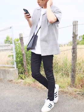「アイテム（ピアス（片耳用））」を使った、kotaさん（メンズ・173cm・10代）の春コーディネート