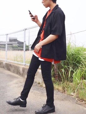 「アイテム（ピアス（片耳用））」を使った、kotaさん（メンズ・173cm・10代）の春コーディネート