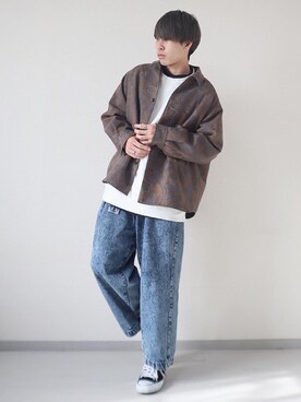 「CREARE -LINO-（クレアーレリノ）のアイテム（スウェット）」を使った、kotaさん（メンズ・173cm）の冬コーディネート