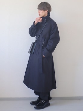 「CREARE -LINO-（クレアーレリノ）のアイテム（トレンチコート）」を使った、kotaさん（メンズ・173cm）の冬コーディネート