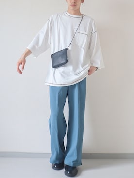 「ステッチ」｜「アイテム（その他）」を使った、kotaさん（メンズ・173cm）の春コーディネート