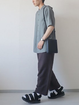「リネン素材」｜kotaさん（メンズ・173cm）の春コーディネート