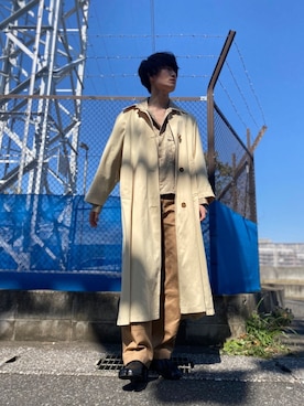 「黒髪」｜児玉 葵さん（メンズ・176cm）の春コーディネート