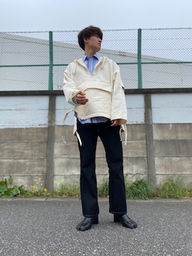「I（アイ）のアイテム」を使った、児玉 葵さん（メンズ・176cm）の春コーディネート