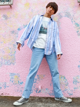 「I（アイ）のアイテム」を使った、児玉 葵さん（メンズ・176cm）の春コーディネート