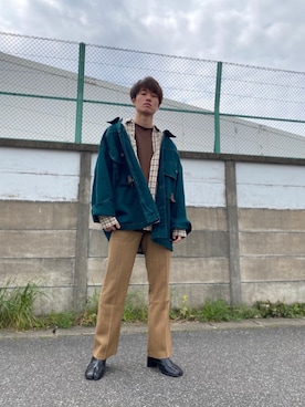 「コロナに負けるな」｜児玉 葵さん（メンズ・176cm）の春コーディネート