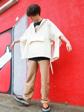 「コロナに負けるな」｜児玉 葵さん（メンズ・176cm）の春コーディネート
