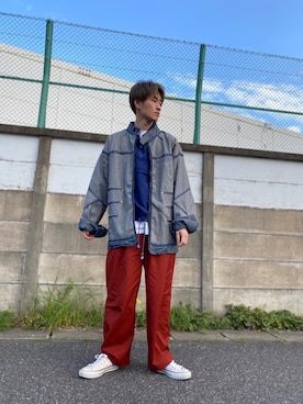 「コロナに負けるな」｜児玉 葵さん（メンズ・176cm）の春コーディネート