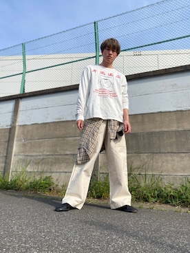 「コロナに負けるな」｜児玉 葵さん（メンズ・176cm）の春コーディネート