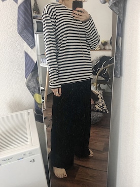 「ベルベットパンツ」｜ゆさん（レディース・165cm）の春コーディネート