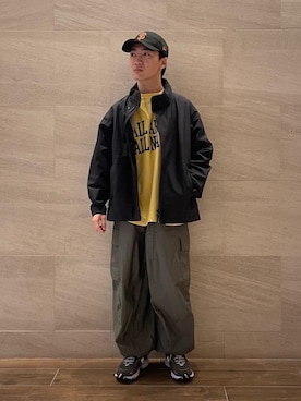 「RECOMMEND  ITEM STYLING」｜「アイテム（帽子）」を使った、紙屋和磨さん（メンズ・165cm）の冬コーディネート