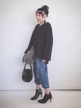 「PARADIS COULEUR（パラディクルール）のアイテム」を使った、SACHIさん（レディース・150cm）の冬コーディネート