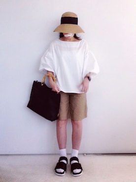 「La TOTALITE（ラトータリテ）のアイテム」を使った、SACHIさん（レディース・150cm）の夏コーディネート