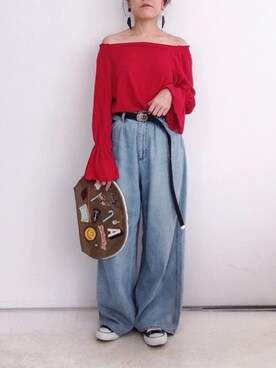 「Settimissimo（セッティミッシモ）のアイテム（アクセサリー）」を使った、SACHIさん（レディース・150cm）の夏コーディネート