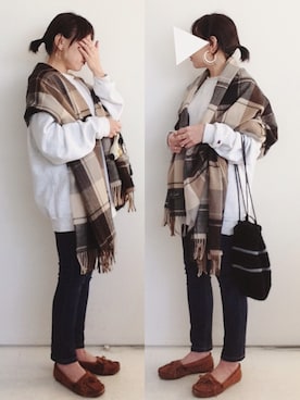 「Detail（ディテール）のアイテム（財布/小物）」を使った、SACHIさん（レディース・150cm）の秋コーディネート