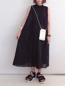 「PAPILLONNER（パピヨネ）のアイテム（PC・スマホグッズ/家電）」を使った、SACHIさん（レディース・150cm）の夏コーディネート