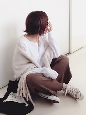 「秋のブラウンスタイル」｜「アイテム（その他）」を使った、SACHIさん（レディース・150cm）の秋コーディネート