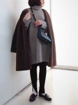 「JOURNAL STANDARD relume（ジャーナルスタンダード　レリューム）のアイテム（ムートンコート）」を使った、SACHIさん（レディース・150cm）の冬コーディネート