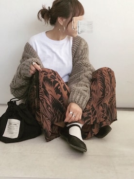 「JERZEES（ジャージーズ）のアイテム」を使った、SACHIさん（レディース・150cm）の春コーディネート