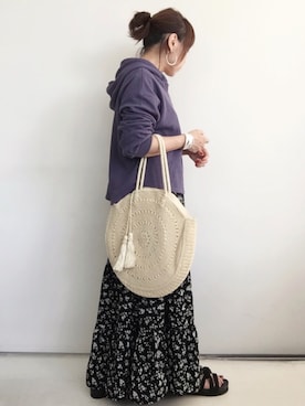 「STUDIOUS（ステュディオス）のアイテム（バングル/リストバンド）」を使った、SACHIさん（レディース・150cm）の春コーディネート