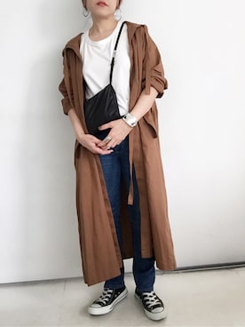 「STUDIOUS（ステュディオス）のアイテム（バングル/リストバンド）」を使った、SACHIさん（レディース・150cm）の春コーディネート